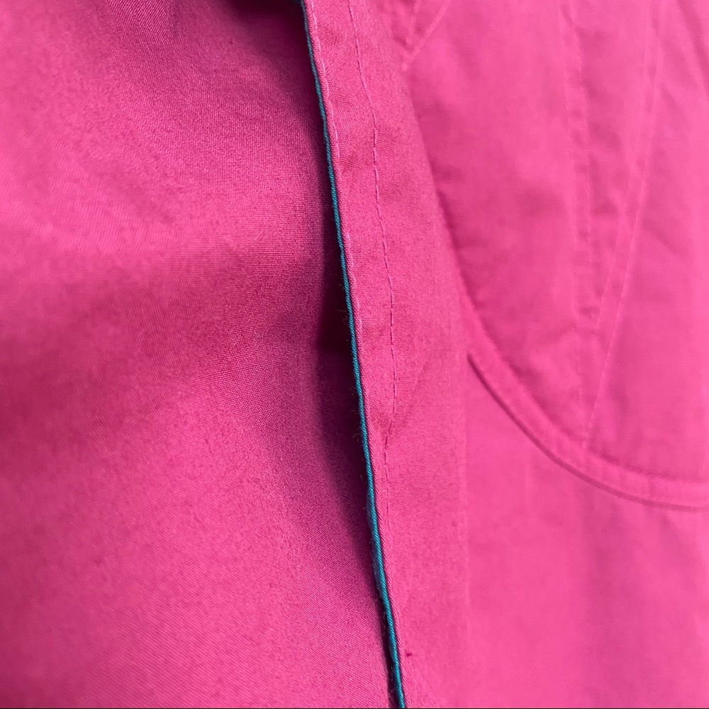 Vintage London Fog Pink Blue Puffer Jacket Warm Winter Coat womens size small - Picture 10 of 10